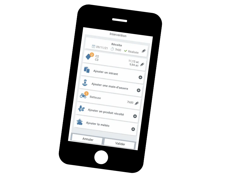 application mobile de gestion maraîchère